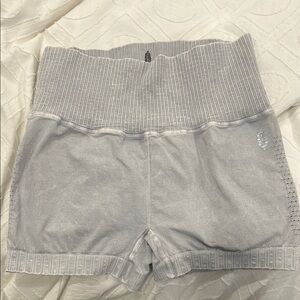 Women's Gray High-Waisted Shorts